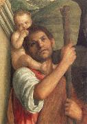 Gentile Bellini Detail of Saints Christopher,Jerome,and Louis oil painting on canvas